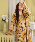 KHADDAR 3PC WITH KHADDAR PRINTED SHIRT & TROUSER-106 - Image 3