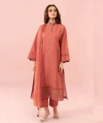 Linen 3PC Embroidered With Chiffon Embroidered Dupatta-78