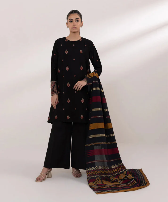 1_499c09ed-0a78-453f-908c-a7dc0f093025 3PC Dhanak Embroidered Shirt With Digital Printed Shawl-161 - Image 1
