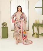 KHADDAR 3PC WITH KHADDAR PRINTED SHIRT & TROUSER-90