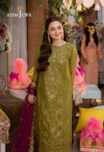 Dhanak 3PC Embroidered With Chiffon Embroidered Dupatta - 16 - Image 9