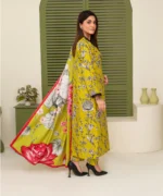 KHADDAR 3PC WITH KHADDAR PRINTED SHIRT & TROUSER-107 - Image 2