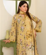 KHADDAR 3PC WITH KHADDAR PRINTED SHIRT & TROUSER- 162 - Image 2