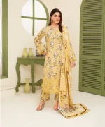KHADDAR 3PC WITH KHADDAR PRINTED SHIRT & TROUSER- 162