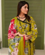 KHADDAR 3PC WITH KHADDAR PRINTED SHIRT & TROUSER-107 - Image 4