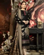 Dhanak-3PC Embroidered with Digital Printed Wool Shawl-60