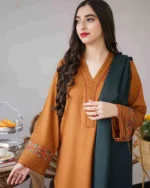 Dhanak 3PC Embroidered-889 - Image 3