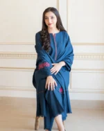 Dhanak 3PC Embroidered With Dhanak Embroidered Dupatta - 40