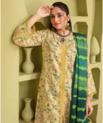 KHADDAR 3PC WITH KHADDAR PRINTED SHIRT & TROUSER-148 - Image 2