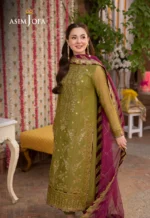 Dhanak 3PC Embroidered With Chiffon Embroidered Dupatta - 16 - Image 8