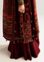 Dhanak 3PC Embroidered With Digital Printed Dupatta- 58 - Image 5