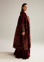 Dhanak 3PC Embroidered With Digital Printed Dupatta- 58 - Image 4