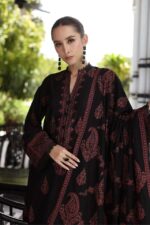 Dhanak 3PC Embroidered With Chiffon Dupatta-138 - Image 7