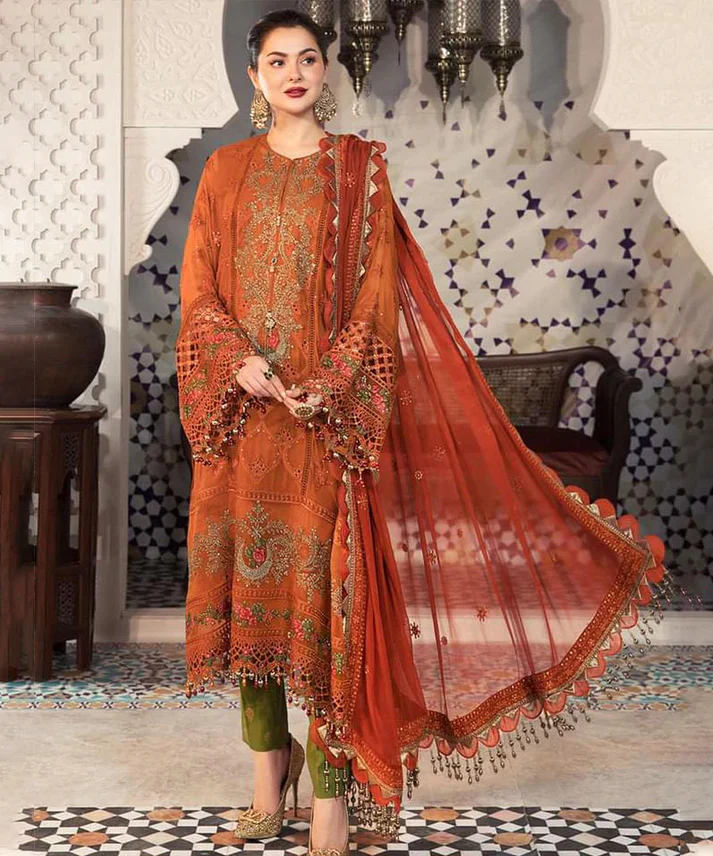 6_122795b8-bbba-4780-9413-2ef85973432a Dhanak-3PC Embroidered Shirt with Chiffon Embroidered Dupatta-105 - Image 1