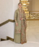 Dhanak 3PC Embroidered With Dhanak Shawl Embroidered- 56