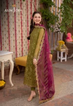 Dhanak 3PC Embroidered With Chiffon Embroidered Dupatta - 16 - Image 7