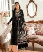 Dhanak-3PC Embroidered Shirt with Dhanak Embroidered Dupatta -115