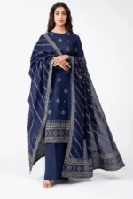 Dhanak 3PC Embroidered- 33 - Image 3