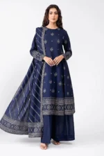 Dhanak 3PC Embroidered- 33 - Image 4