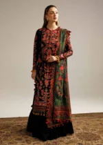 Dhanak 3PC Embroidered With Digital Printed Dupatta-69 - Image 3