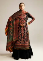 Dhanak 3PC Embroidered With Digital Printed Dupatta-69 - Image 2