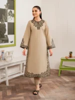 3PC Dhanak Embroidered Shirt With Printed Dupatta-80
