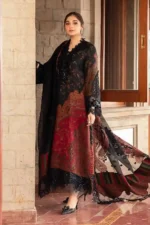 3PC KARANDI PRINTED SHIRT WITH KARANDI PRINTED DUAPTTA AND TROUSER -87 - Image 3