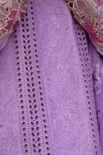 Dhanak -3PC Embroidered Shirt With Organza Embroidered Dupatta- 159 - Image 5