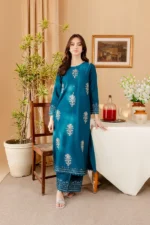 Dhanak 2PC Embroidered With Dhanak Embroidered Trouser-79