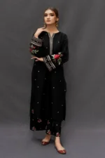 DHANAK 3PC EMBROIDERED SHIRT WITH DIGITAL PRINTED WOOL SHAWL - 36 - Image 6