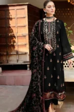 Bareeze Dhanak 3PC Embroidered With Full Embroidered Shawl-1296 - Image 3