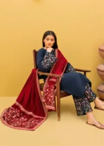 Dhanak 3PC Embroidered- 42 - Image 3