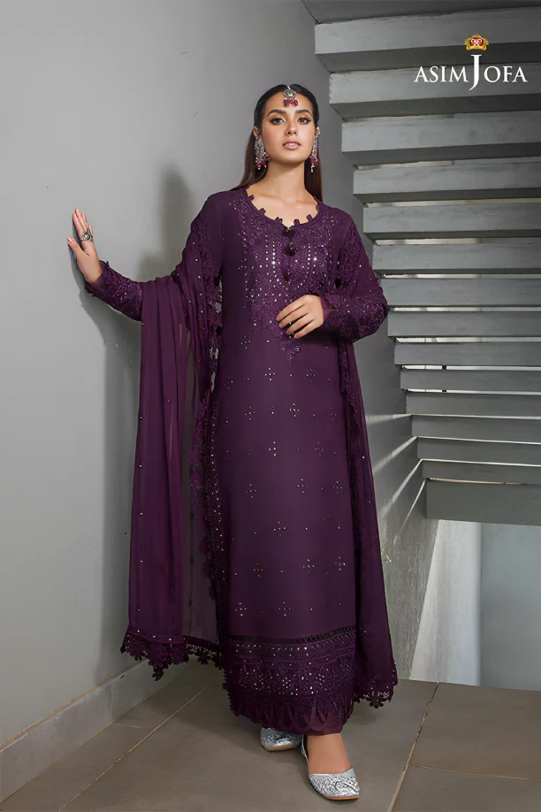 Untitleddesign_39_1 Linen 3PC Embroidered Shirt with Chiffon Embroidered Dupatta-20 - Image 1