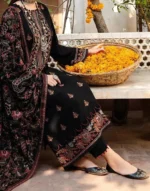 Bareeze Dhanak 3PC Embroidered With Full Embroidered Shawl-1296 - Image 4