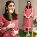URGE 2PC DHANAK EMBROIDERED SHIRT AND TROUSER-29 - Image 2