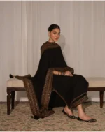 Dhanak-3PC Embroidered Shirt with Organza Sequins Embroidered Dupatta- 3373 - Image 2