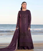 Female Studio Dhanak 3PC Embroidered With Dhanak Embroidered Dupatta- 85